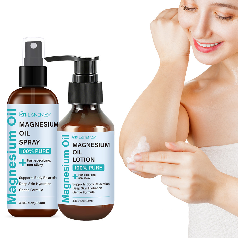 Bath Salts Magnesium - Set Spray e Lozione all'Olio di