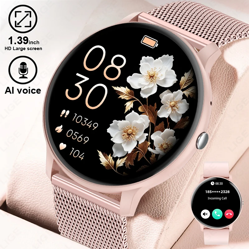 Health Wellness Bracelet - Smartwatch LIGE con Chiamata Bluetooth per