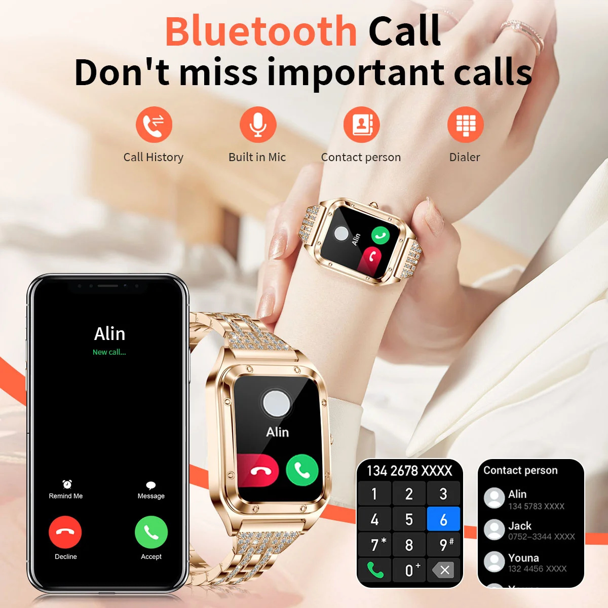 1.57 pollici Top Luxury Smart  - Health Wellness Bracelet recensione e prezzo