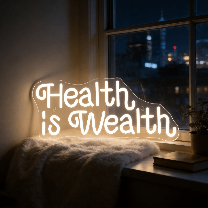 Insegna al Neon LED 'La Salute - Health Wellness Lifestyle recensione e prezzo